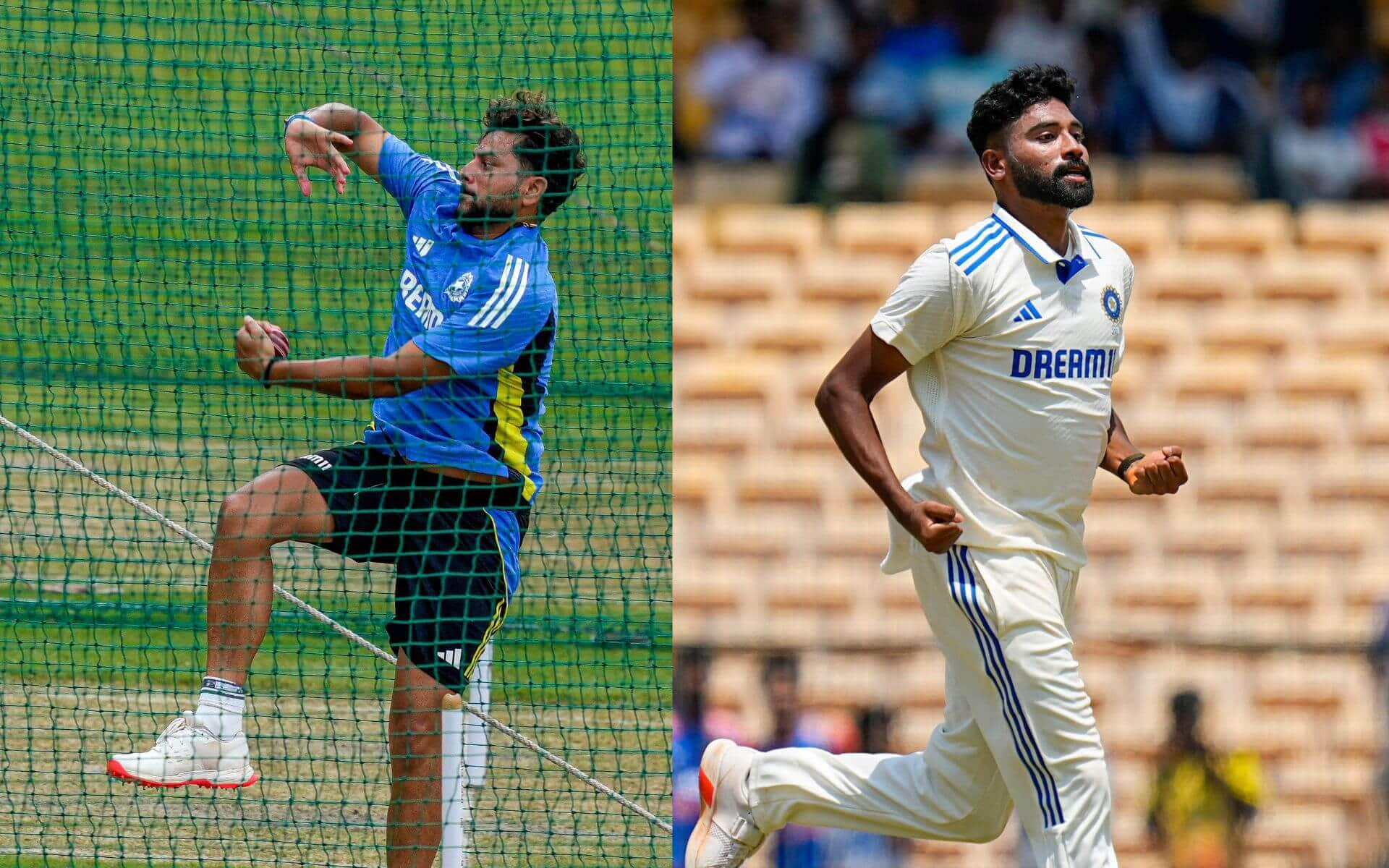 Kuldeep Yadav (L) and Mohammed Siraj (R) [PTI]